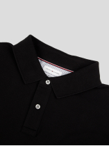 Polo Coton Piqué Grande Taille Noir