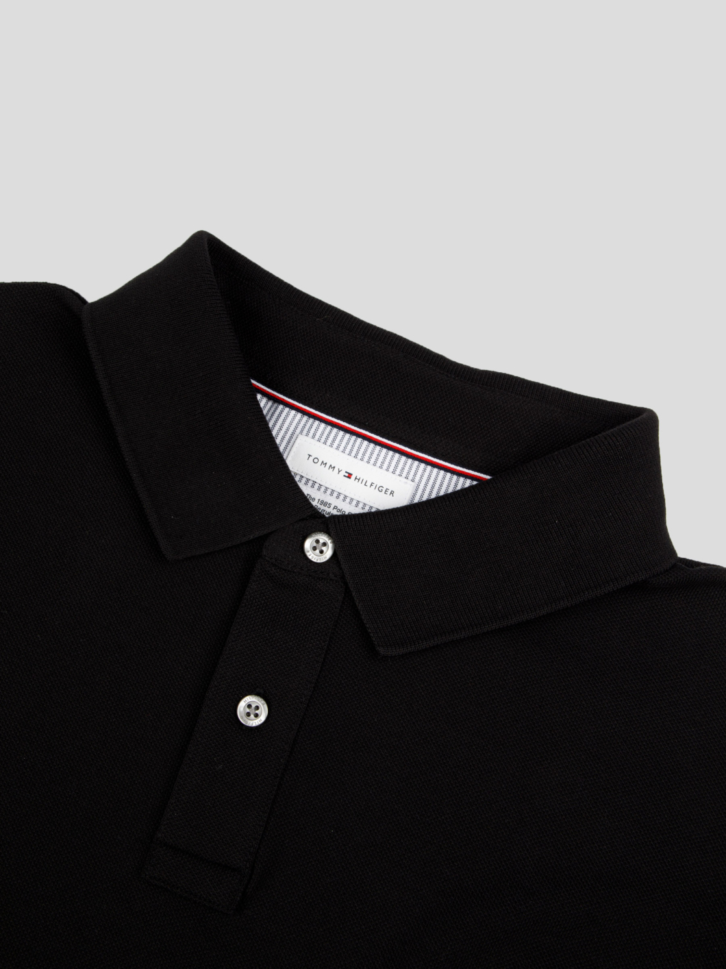 Polo Coton Piqué Grande Taille Noir