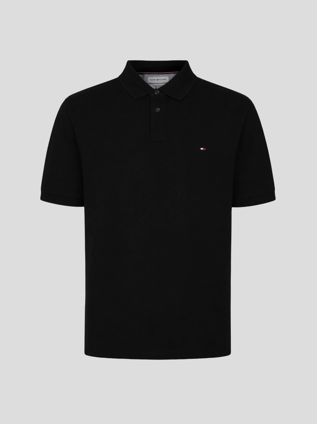 Polo Coton Piqué Grande Taille Noir