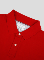 Polo Coton Piqué Grande Taille Rouge