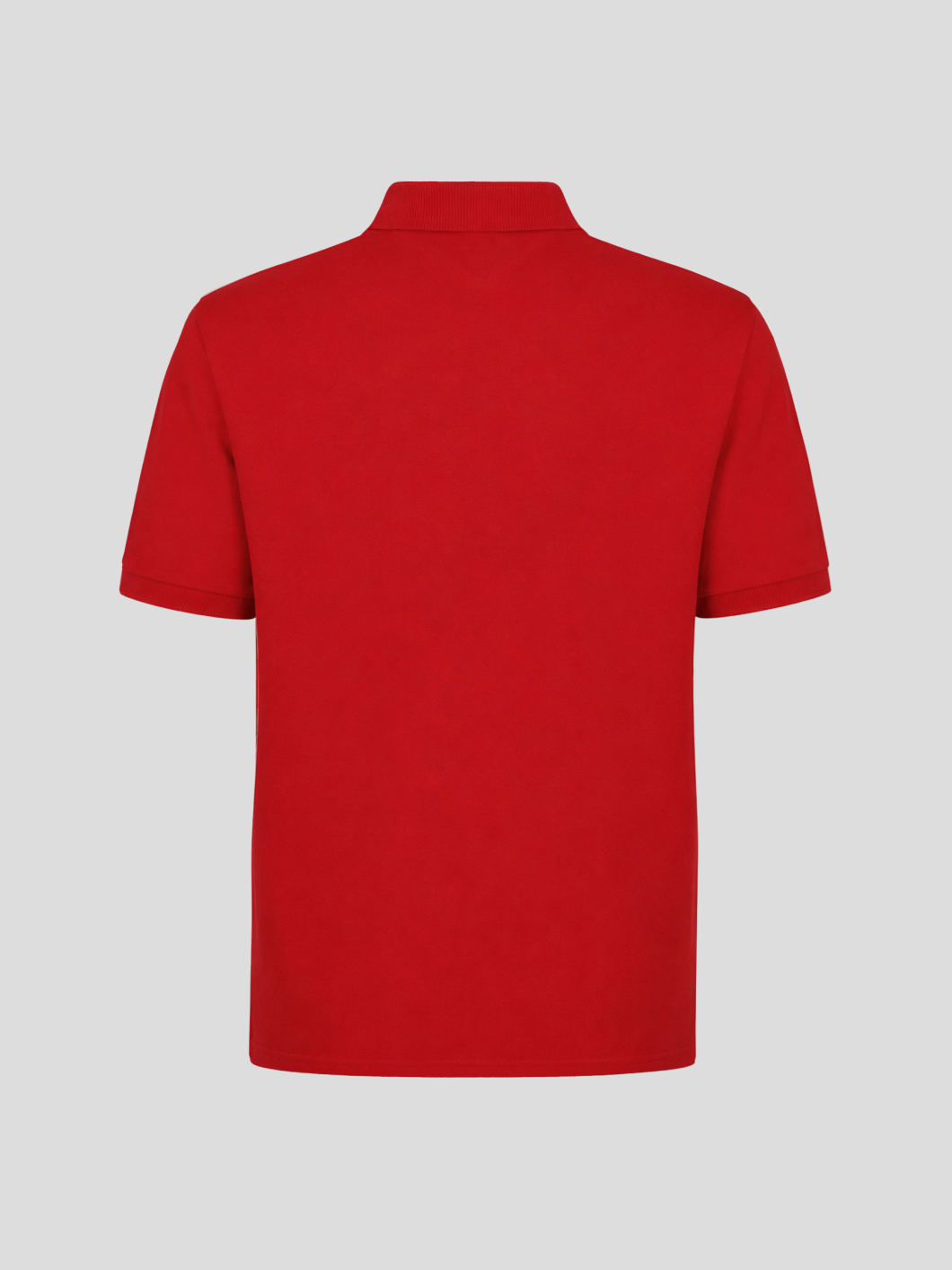 Polo Coton Piqué Grande Taille Rouge