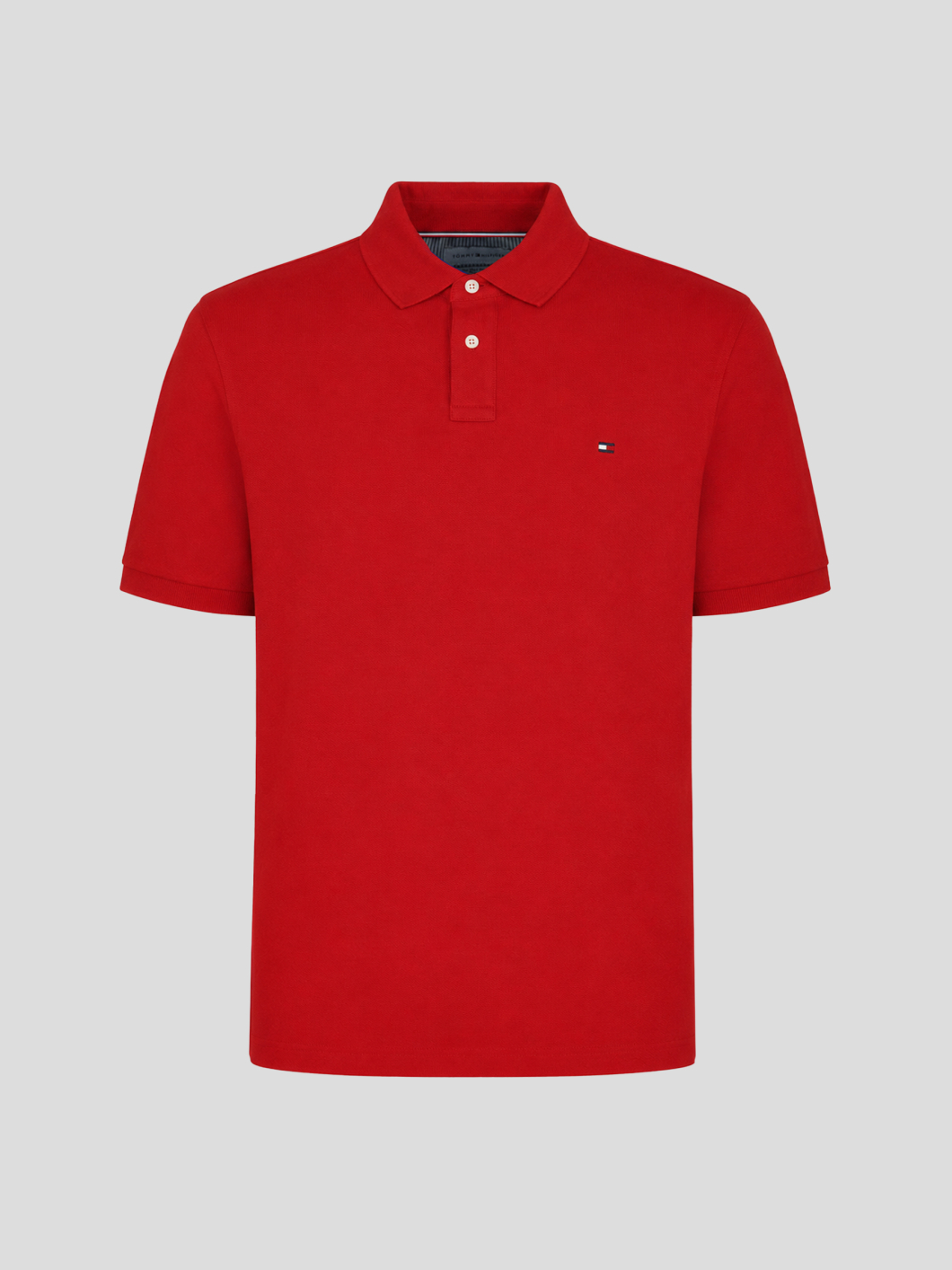 Polo Coton Piqué Grande Taille Rouge