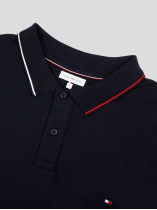 Polo Interlock Grande Taille Marine