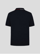Polo Interlock Grande Taille Marine
