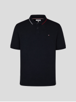 Polo Interlock Grande Taille Marine