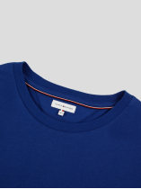 Tee-Shirt Logo Drapeau Grande Taille Bleu