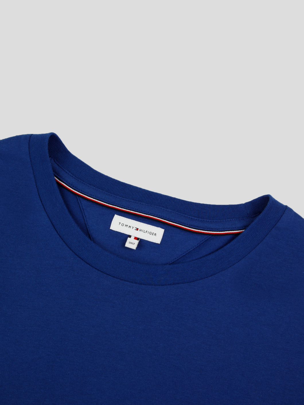 Tee-Shirt Logo Drapeau Grande Taille Bleu