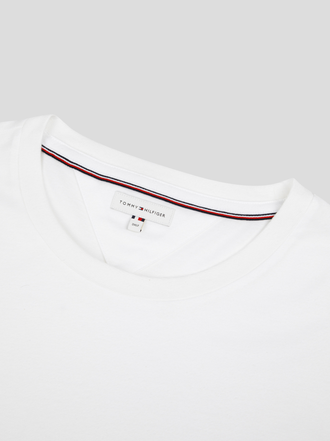 Tee-Shirt Logo Drapeau Grande Taille Blanc