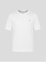 Tee-Shirt Logo Drapeau Grande Taille Blanc