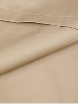 Blouson Zippé Col Montant Grande Taille Beige