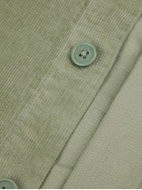 Surchemise Velours Gaufré Grande Taille Verte