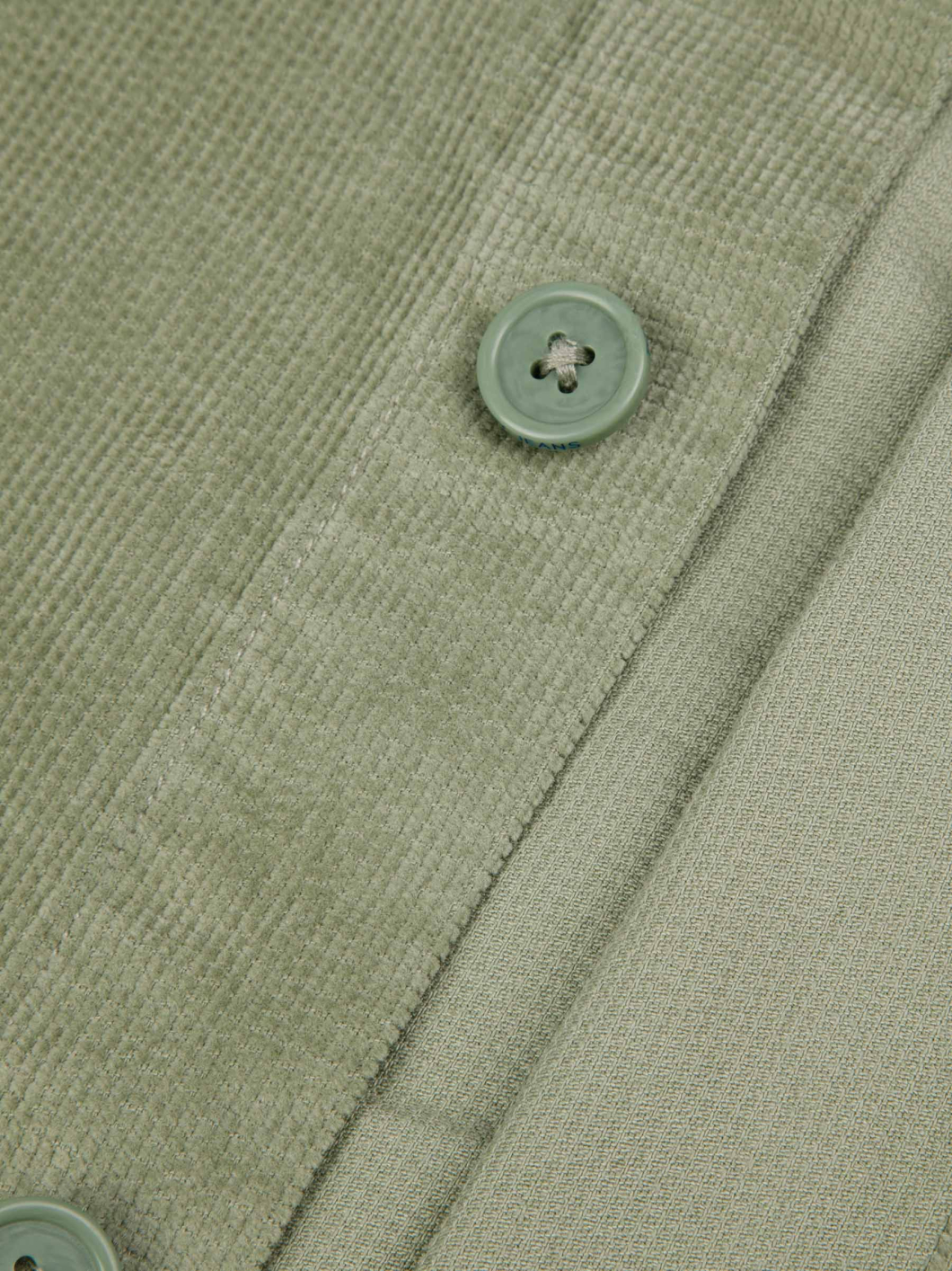 Surchemise Velours Gaufré Grande Taille Verte