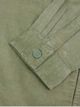 Surchemise Velours Gaufré Grande Taille Verte