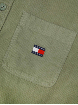 Surchemise Velours Gaufré Grande Taille Verte
