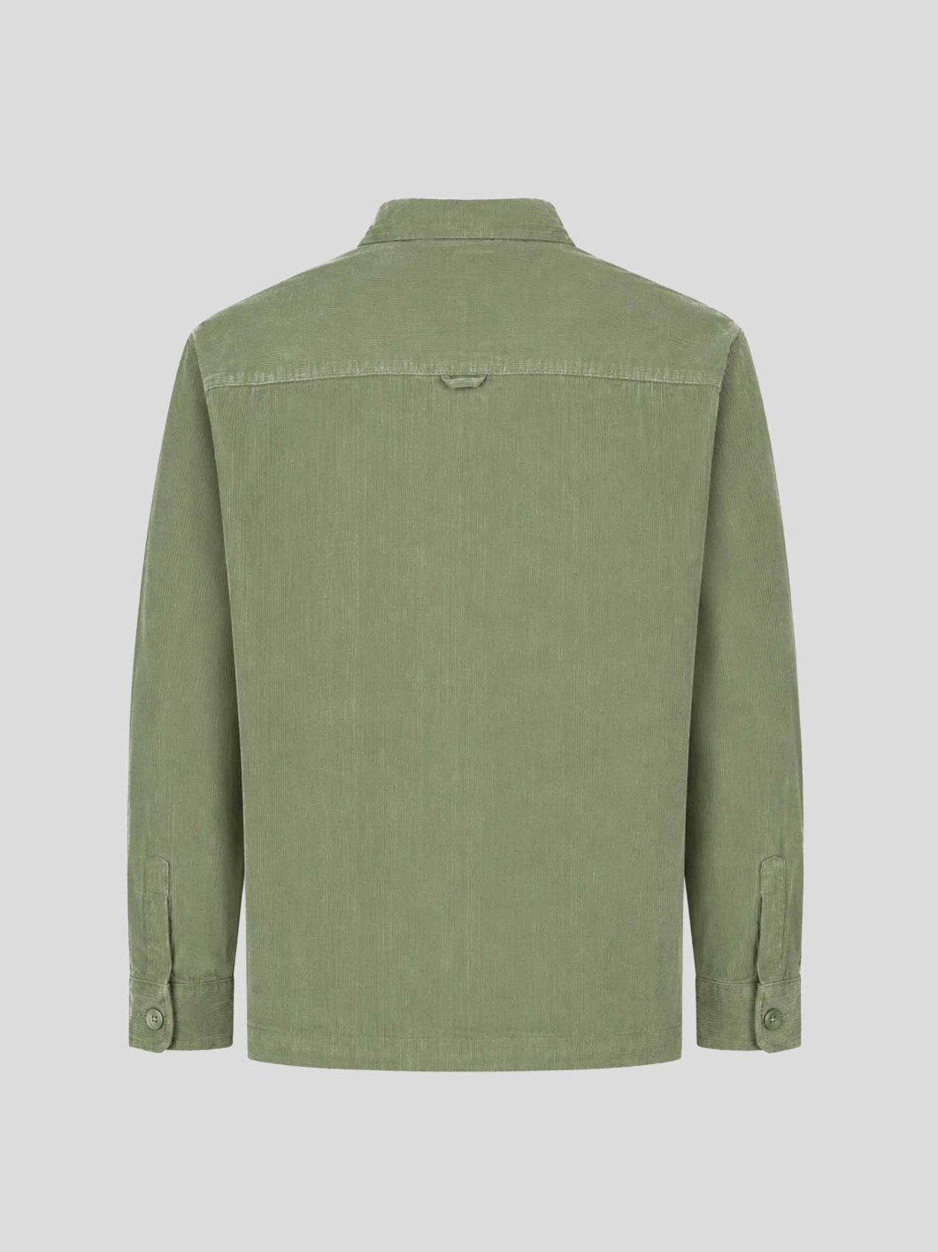 Surchemise Velours Gaufré Grande Taille Verte