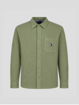 Surchemise Velours Gaufré Grande Taille Verte