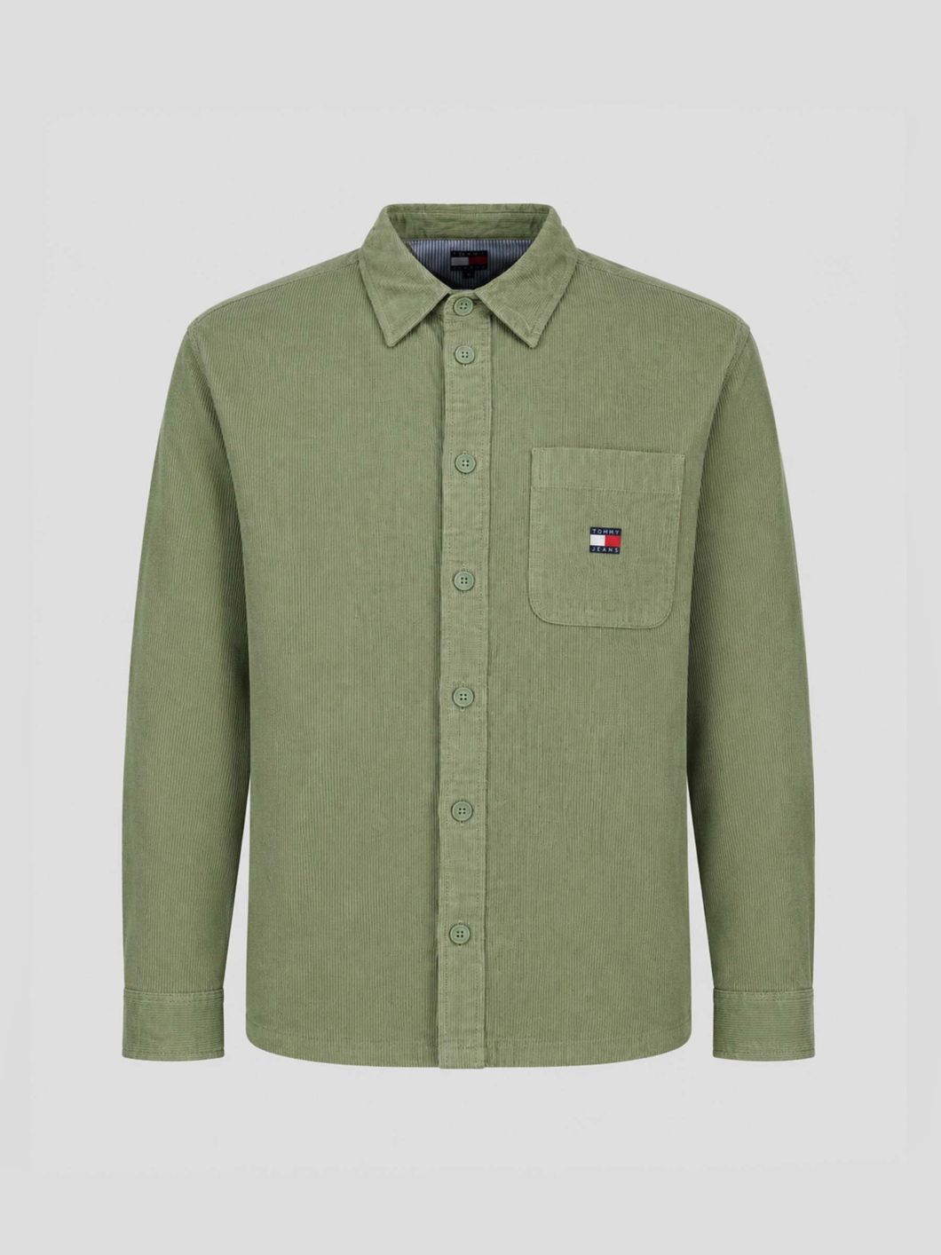 Surchemise Velours Gaufré Grande Taille Verte