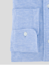 Chemise Maille Piquée Grande Taille Ciel