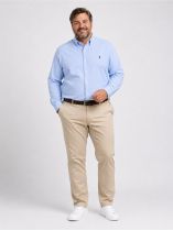 Chemise Maille Piquée Grande Taille Bleue