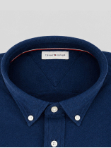 Chemise Maille Piquée Grande Taille Bleue