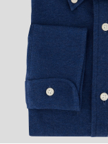 Chemise Maille Piquée Grande Taille Bleue