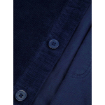 Surchemise Velours Gaufré Grande Taille Marine