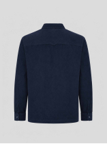 Surchemise Velours Gaufré Grande Taille Marine