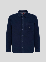 Surchemise Velours Gaufré Grande Taille Marine