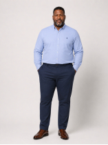 Chemise Maille Piquée Grande Taille Ciel