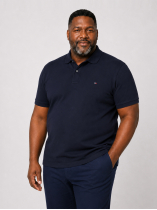 Polo Coton Piqué Grande Taille Marine