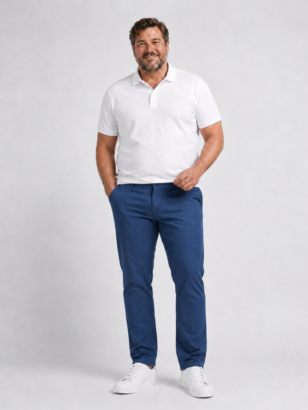 Pantalon Chino Twill pour Homme Grand Bleu