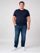 Tee-shirt Jersey avec Poche Grande Taille Marine