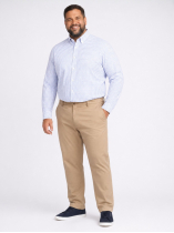Chemise à Carreaux Grande Taille Bleue et Blanche