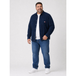 Surchemise Velours Gaufré Grande Taille Marine