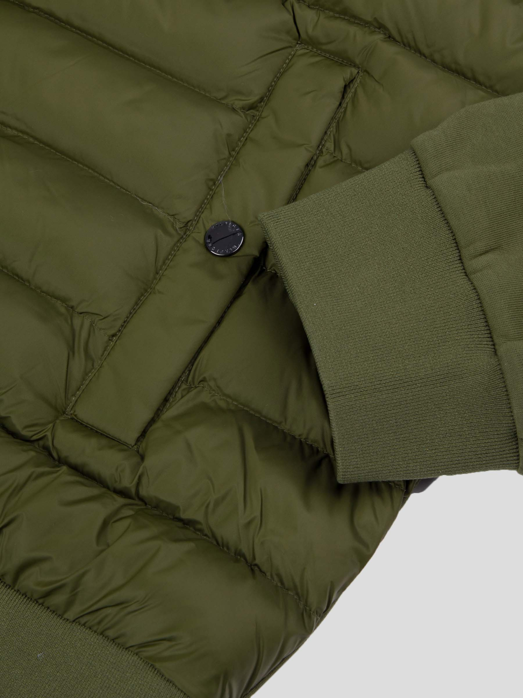 Cardigan Zippé Mix Media Grande Taille Kaki