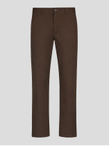 Pantalon Chino Twill Grande Taille Marron
