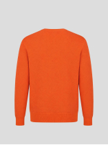 Pull Col Rond Texturé Grande Taille Orange
