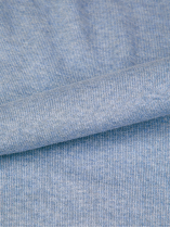 Cardigan Zippé Col Camionneur Grande Taille Bleu