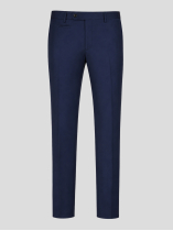 Pantalon en Gabrdine de Laine Grande Taille Marine