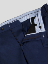 Pantalon en Gabardine de Laine pour Homme Grand Marine