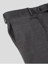 Pantalon Faux Uni Grande Taille Anthracite
