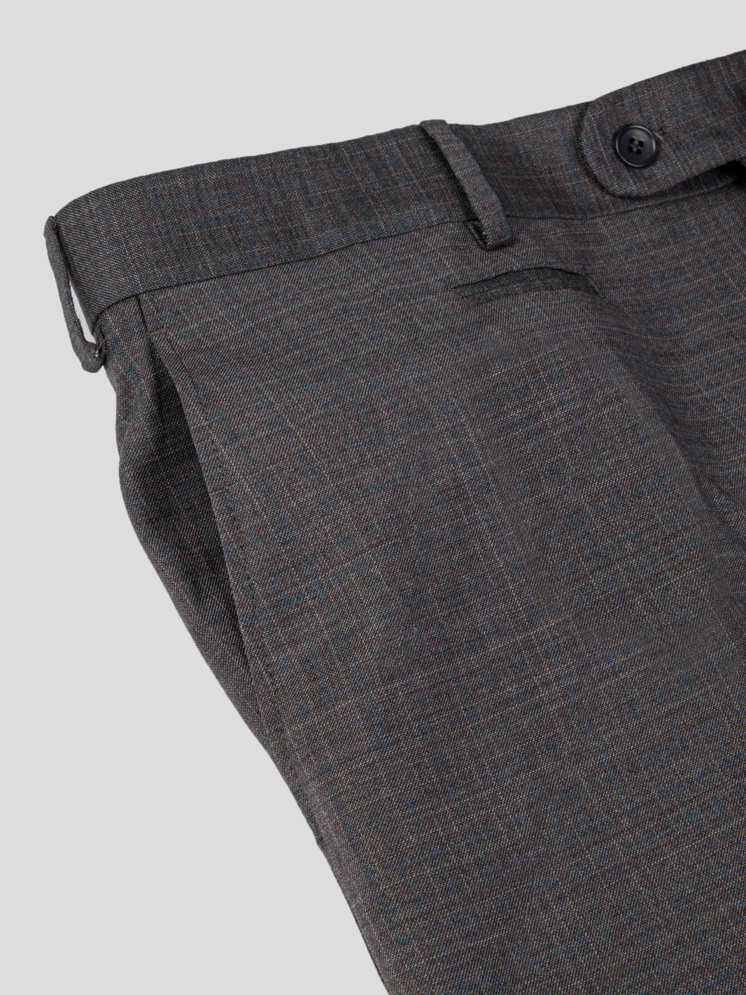 Pantalon Faux Uni Grande Taille Anthracite