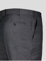 Pantalon Faux Uni Grande Taille Anthracite