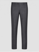 Pantalon Faux Uni Grande Taille Anthracite