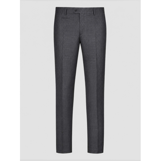 Pantalon Faux Uni Grande Taille Anthracite