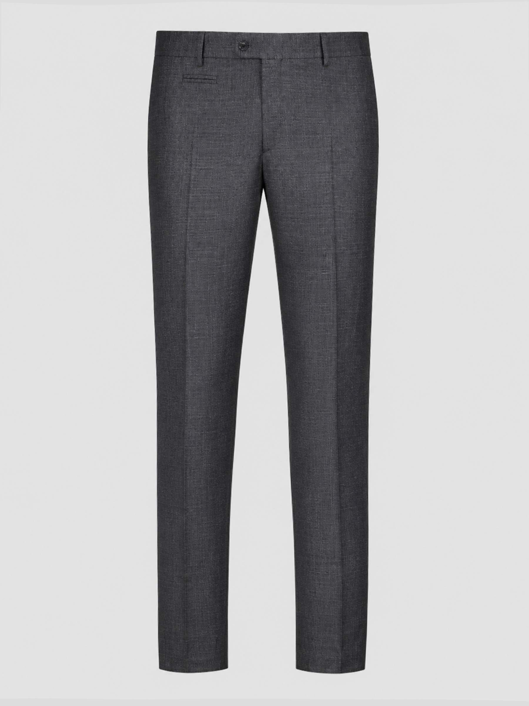 Pantalon Faux Uni Grande Taille Anthracite