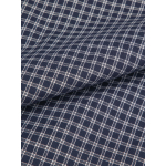 Pyjama Chaud à Carreaux Grande Taille Marine