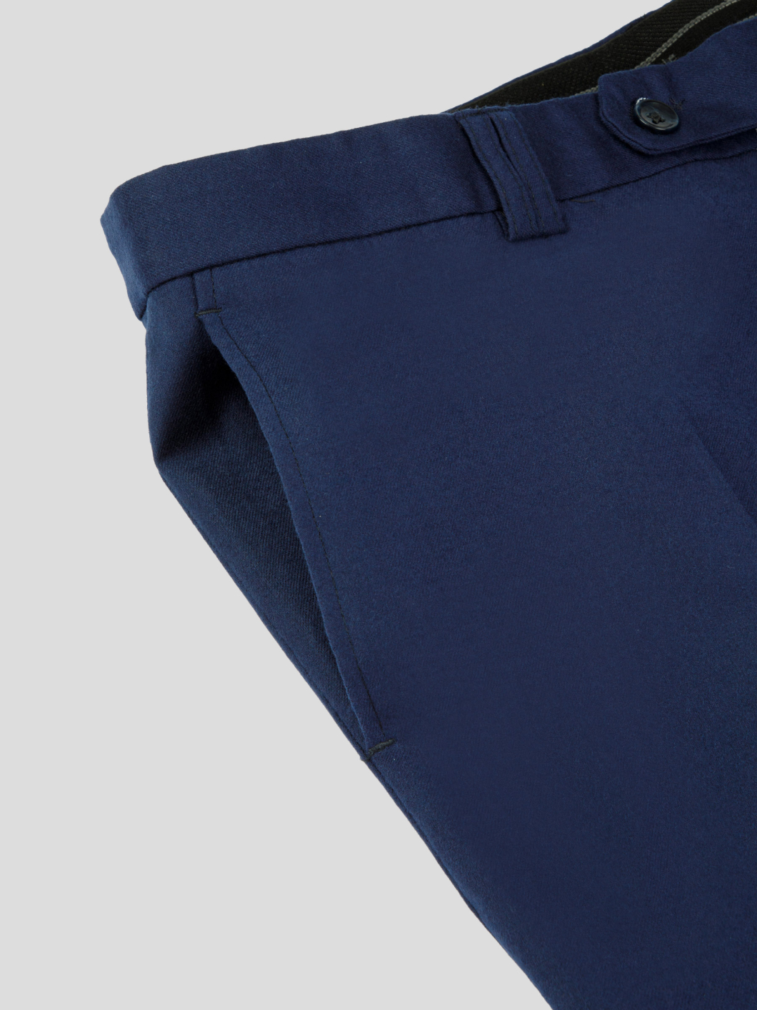 Pantalon Ville Flanelle Gabin Grande Taille Marine