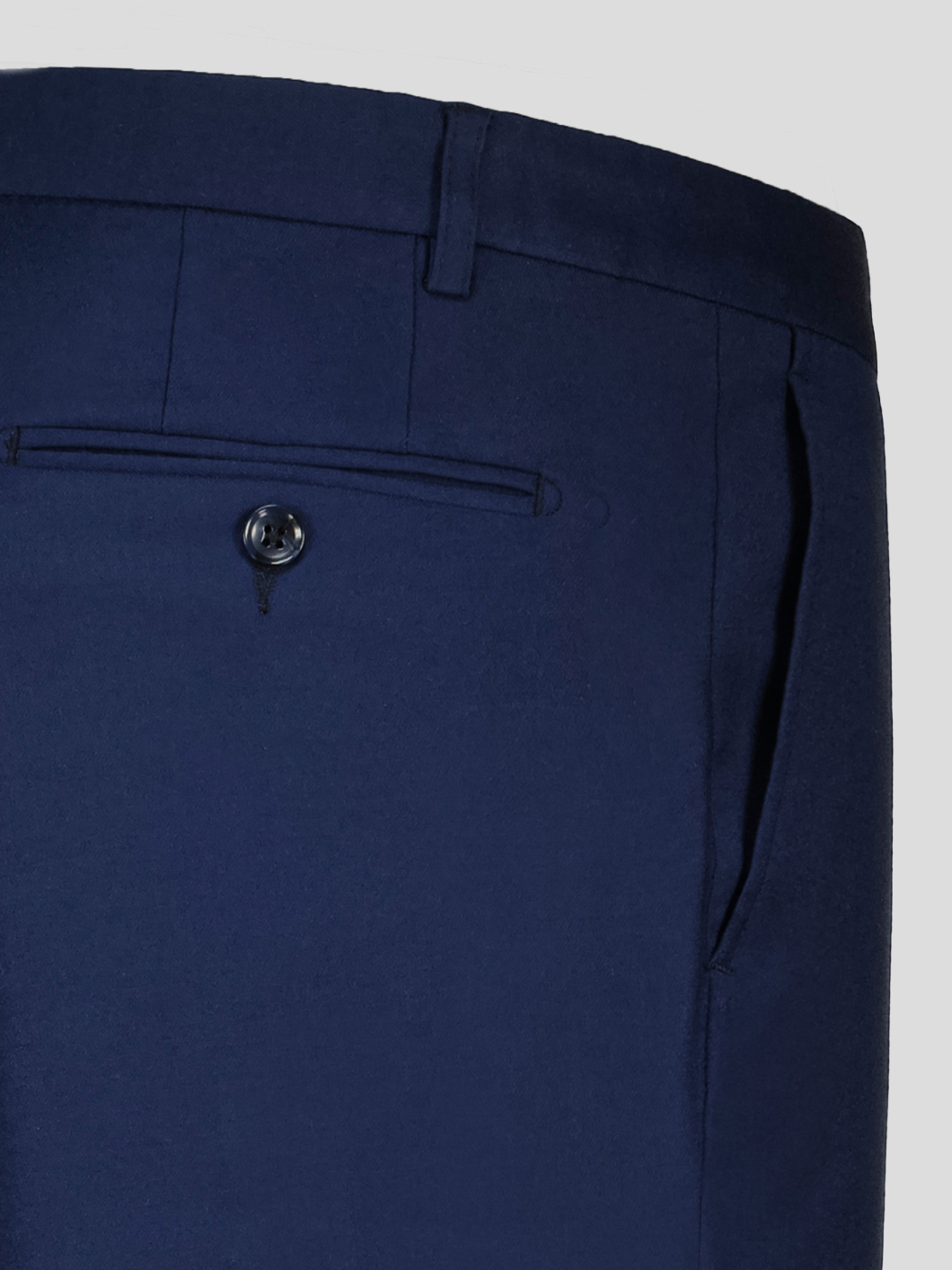 Pantalon Ville Flanelle Gabin Grande Taille Marine