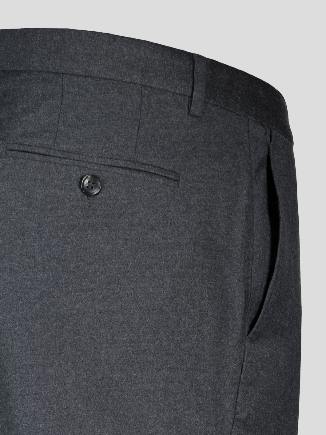 Pantalon Ville Flanelle Gabin Grande Taille Gris